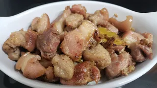 HOW TO COOK PORK ADOBO IN SALT | ADOBO SA ASIN BICOLANA RECIPE | Faye O'Dell