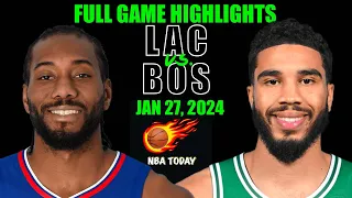 Clippers vs. Celtics | Intense Highlights! 🔥 | Jan 27, 2024 | NBA