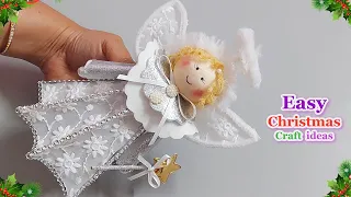 Beautiful Angel made from waste plastic Bottle | DIY Best out waste Christmas craft idea