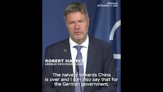 Germany's naivety towards China is over - Vice Chancellor #Habeck at #G7