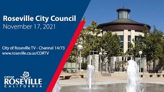 City Council Meeting of November 17, 2021 - City of Roseville, CA
