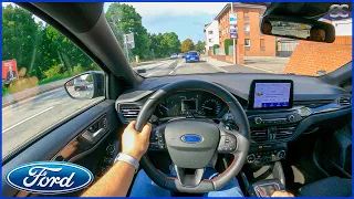 Ford Focus Hybrid 155HP (2021) - City Test Drive POV