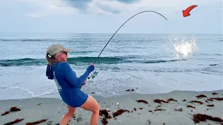 She Caught The Fish We Needed Then Something DANGEROUS Happened!