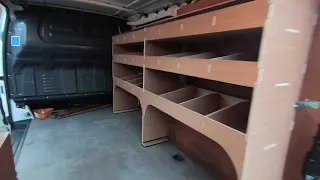 Plywood shelving installation for O'Neil Gas Services