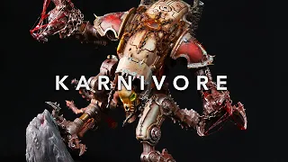 The most gruesome WarDog? Painting Wardog Karnivore KHORNE alligned