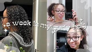 a week in my NATURAL hair | my wash day routine, styling, my fav products, growth tips + more!