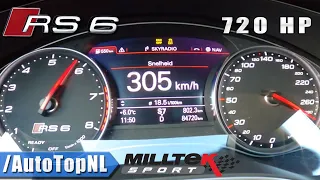 720HP AUDI RS6 PERFORMANCE | 100-200km/h DRAGY GPS 305km/h by AutoTopNL