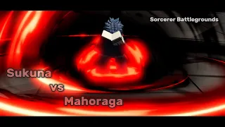 Sukuna Vs Mahoraga || Sorcerer Battlegrounds Recreation