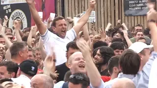 England Fans Around The World Go Wild After Trippier's Goal Against Croatia - Russia 2018 World Cup