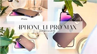 iPhone 14 Pro Max 128GB Deep Purple Unboxing | Aesthetic Unboxing | South African YouTuber