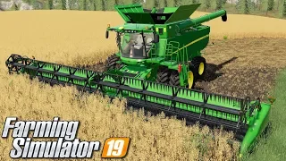 Żniwa potężnym kombajnem - Farming Simulator 19 | #71