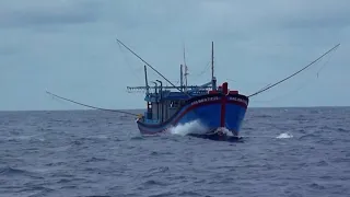 Footage shows Chinese Coast Guard patrolling around disputed Scarborough Shoal