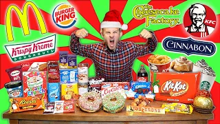 I ATE EVERYTHING I WANTED FOR CHRISTMAS! (30,000+ CALORIE CHEAT DAY)