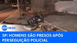 Perseguição policial terminou em acidente na zona sul de São Paulo | #SBTNewsnaTV(04/09/23)