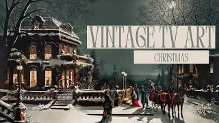 Vintage  TV ART Christmas | 4 Hours No Sound