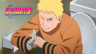 Naruto uses Shadow Clone in the Bathroom | Boruto: Naruto Next Generations