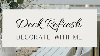 DECK REFRESH | SUMMER DECORATING | DECK PRIVACY PANEL | PATIO  DECORATING | DECORATE WITH ME