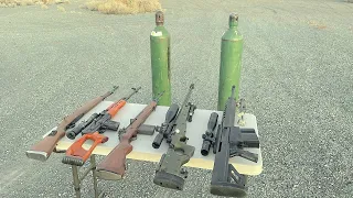 Rifles vs full Tanks of oxygen