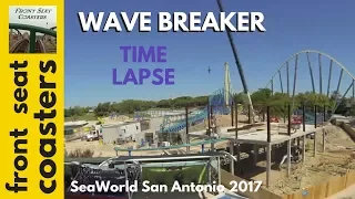 Wave Breaker The Rescue Coaster Time Lapse SeaWorld San Antonio NEW Coaster Launches June 16!