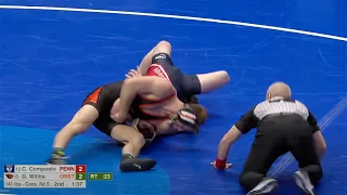 141lbs Grant Willits (Oregon State) vs CJ Composto (Penn)