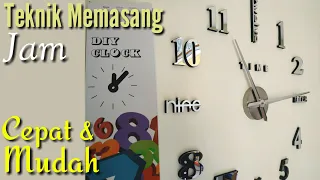 How to install a DIY giant wall clock clock in a super big jumbo and unique #unboxing #diy_clock