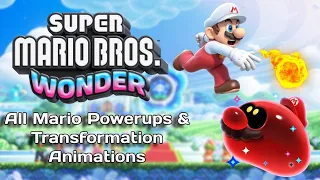 Super Mario Bros. Wonder [All Mario Powerups & Transformations]