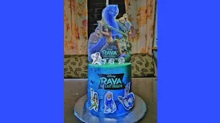 Raya and the last dragon cake