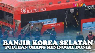 Banjir Bandang Korea Selatan, Belasan Kendaraan Terjebak di Terowongan