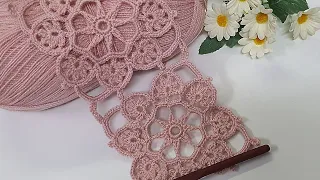 Şahane 💯 Çok zarif ve değişik tığ işi örgü yelek ve şal için model 👍Crochet knitting pattern