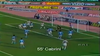 Serie A 1983 1984, day 03 Juventus - Napoli 2-0 Cabrini, P Rossi