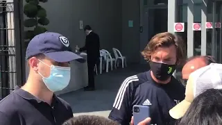 Andrea Pirlo's first day in the office