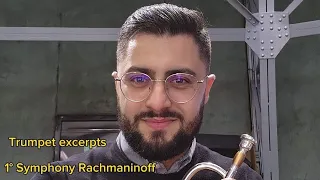 Rachmaninov Symphony No.1 - Trumpet Excerpts - Daniel Leal Trumpet