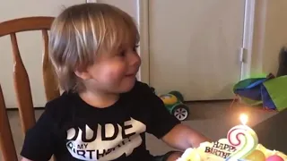 My grandson Marshall’s second birthday