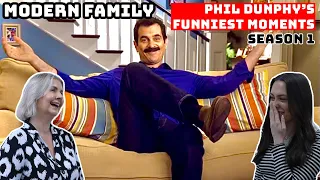 BRITISH FAMILY REACTS | Modern Family | Phil Dunphy's Funniest Moments - Season 1