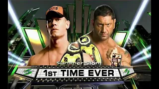 Batista vs John Cena full rivalry #wwe #batista #jhoncena #johncena