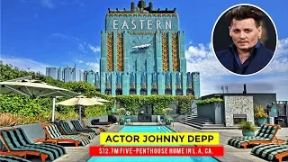 Actor Johnny Depp’s $12.7M Eastern Columbia Building Penthouse | 849 S. Broadway, Los Angeles, CA.