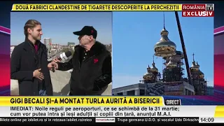 Gigi Becali in vizita la biserica pe care o ridica in Pipera! “Va fi cea mai frumoasă din lume”