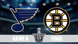 Blues VS Bruins Game 6 Сент Луис Бостон Плей-офф,  Финал, Обзор матча