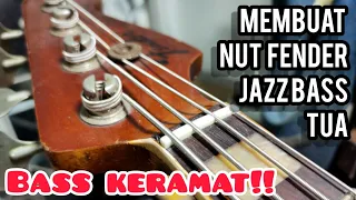 Membuat Nut BerKalsium Fender Jazz Bass KERAMAT!