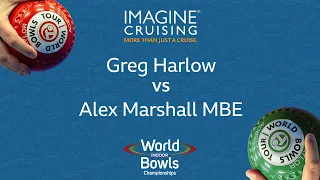 World Indoor Bowls Championship 2024 Greg Harlow vs Alex Marshall MBE - Day 7 Match 3