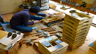 The process of making a planer. A 72-year-old blacksmith who has been making planes for 54 years.