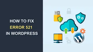 Fix Error 521 web server is down cloudflare in 4 Easy Steps| WP Dev @Omartech24