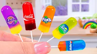 Coca Cola & Grape Fanta & Pepsi & Sprite Jelly 🌈 Miniature Honey Jelly Recipes 🌈 Little Cakes Corner