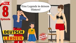 Deutsch lernen | Mia und ihr Papa 8 | Mia und ihr Papa gehen, um eine neue Hose zu kaufen.