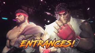 SF6 - All "ENTRANCE" Scenes with Modern & Classic Costumes!