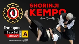 Techniques of Shorinji Kempo, Black Belt 3rd DAN, part A