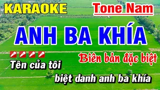 Anh Ba Khía Karaoke Nhạc Sống TONE NAM | Hoài Phong Organ