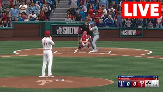 MLB LIVE🔴 Texas Rangers vs Philadelphia Phillies - 21st May 2024 | MLB Full Game - MLB 24