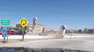 VIDEO: Subaru FLIPS over curb trying to DRIFT!