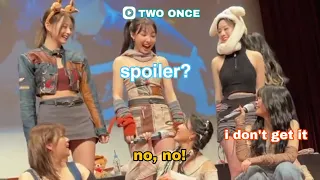 twice giving spoilers and onces are buying it forever